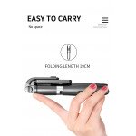 Wholesale 40 Inches Heavy Duty 3 in 1 Aluminum Wireless Bluetooth Extendable Selfie Stick with Tripod Stand (White)